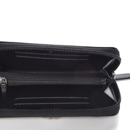 Chanel Caviar Quilted Boy Small Zip Around Wallet Black 5 of 9