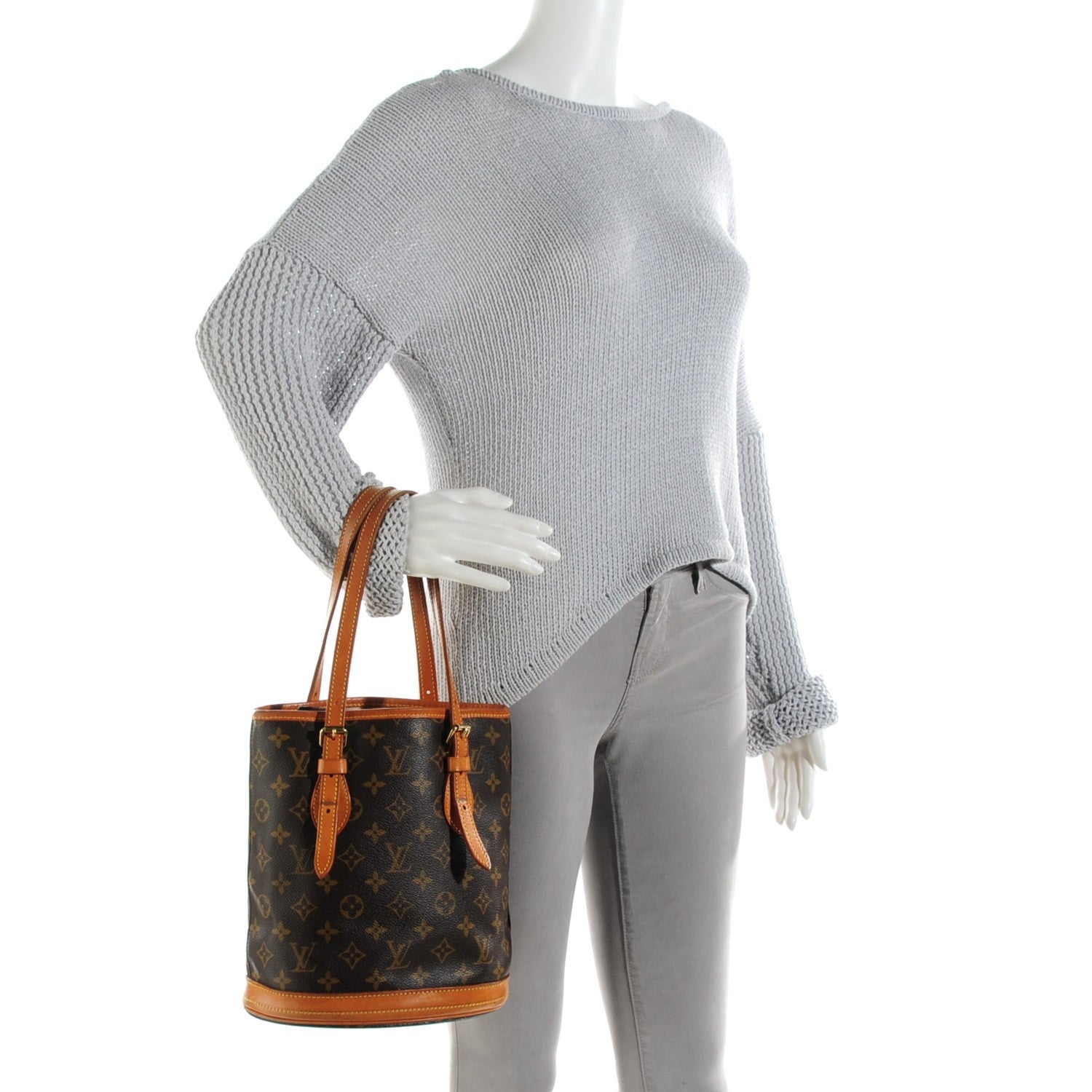 Louis Vuitton Monogram Petit Bucket 23 2 of 13
