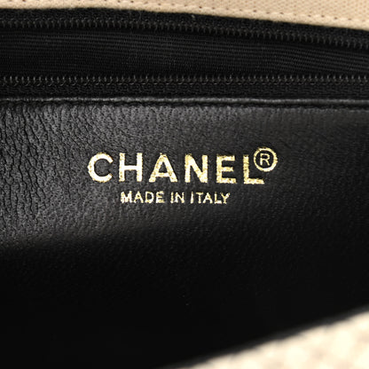 Chanel Patent Jersey Quilted Small Flap Ivory Black 6 of 12