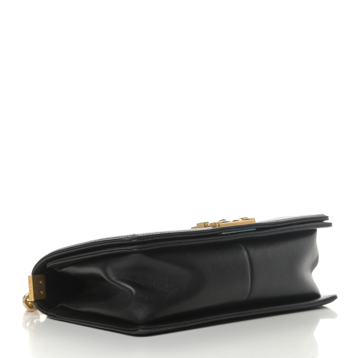 Lambskin Quilted Medium Boy Flap Black
