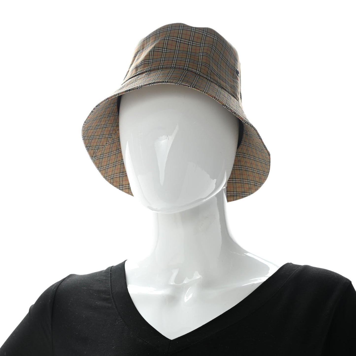 Technical Cotton Micro Check Bucket Hat M