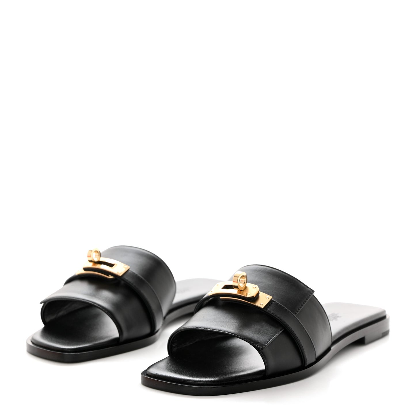 Calfskin Giulia Sandals 36 Black