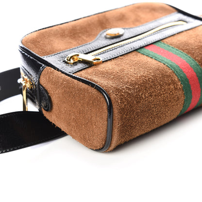 Gucci Suede Small Ophidia Belt Bag 85 34 Brown 5 of 8
