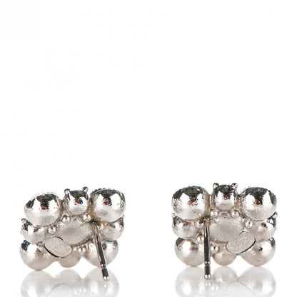Chanel Crystal CC Earrings Silver 3 of 4