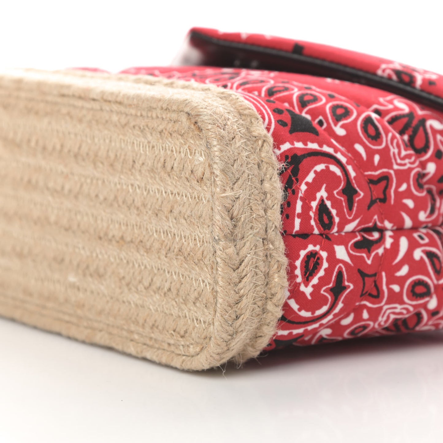 Cotton Bandana Y Quilted Monogram Toy Loulou Crossbody Bag Red