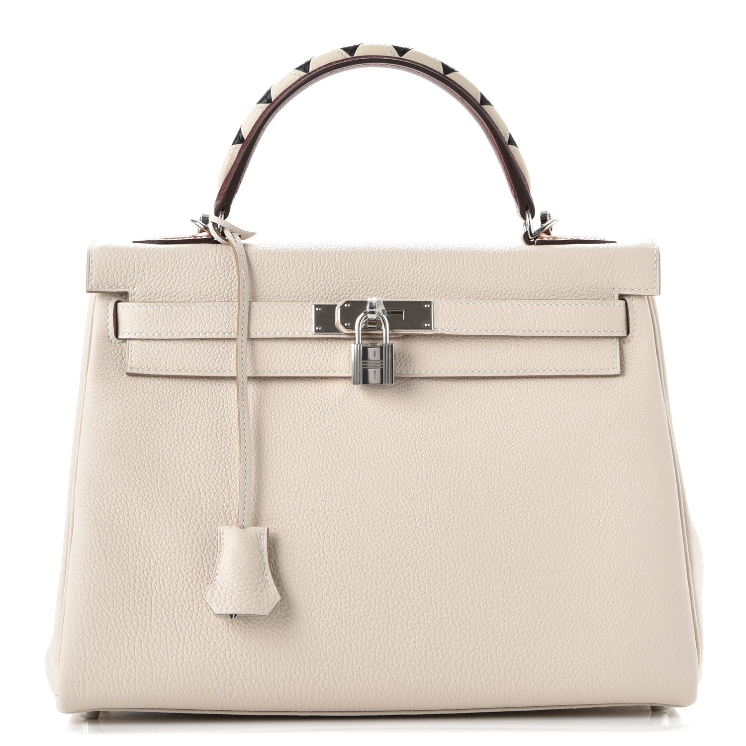 Hermes Togo Au Galop Kelly Retourne 32 Craie Rouge H Fauve Black 1 of 26
