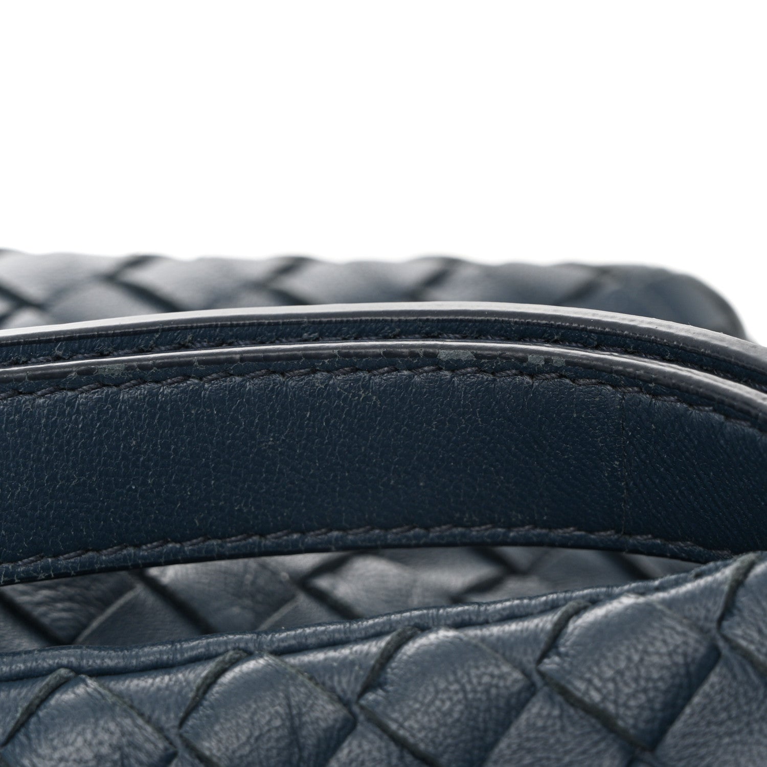 Bottega Veneta Nappa Intrecciato Flap Shoulder Bag Blue 11 of 11
