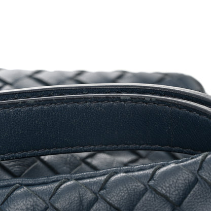Bottega Veneta Nappa Intrecciato Flap Shoulder Bag Blue 11 of 11
