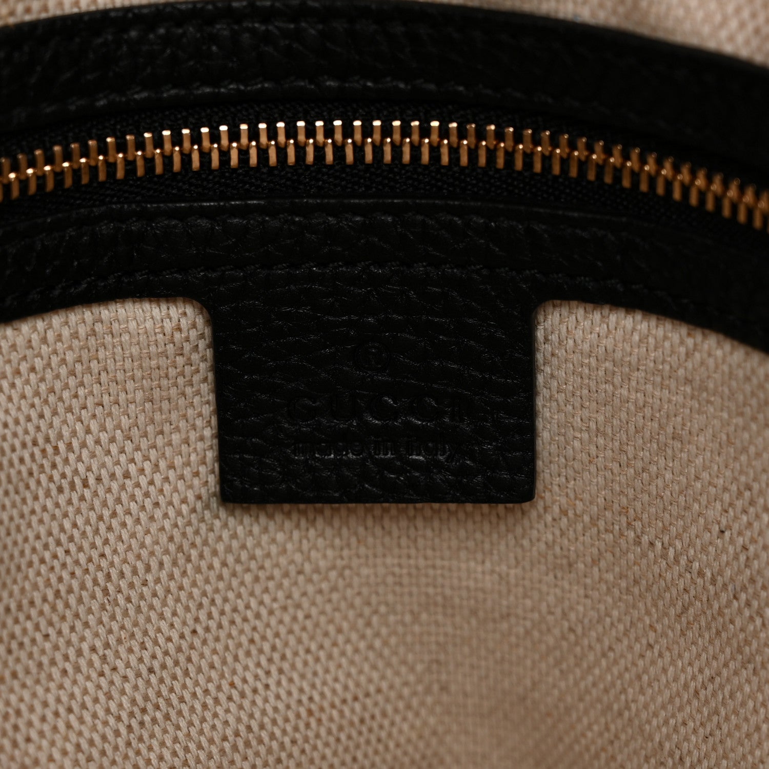 Gucci Pebbled Calfskin Medium Soho Chain Shoulder Bag Black 5 of 12