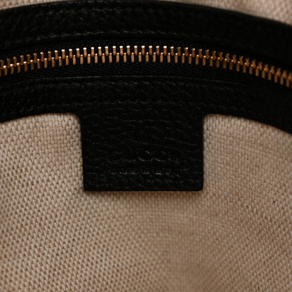 Gucci Pebbled Calfskin Medium Soho Chain Shoulder Bag Black 5 of 12