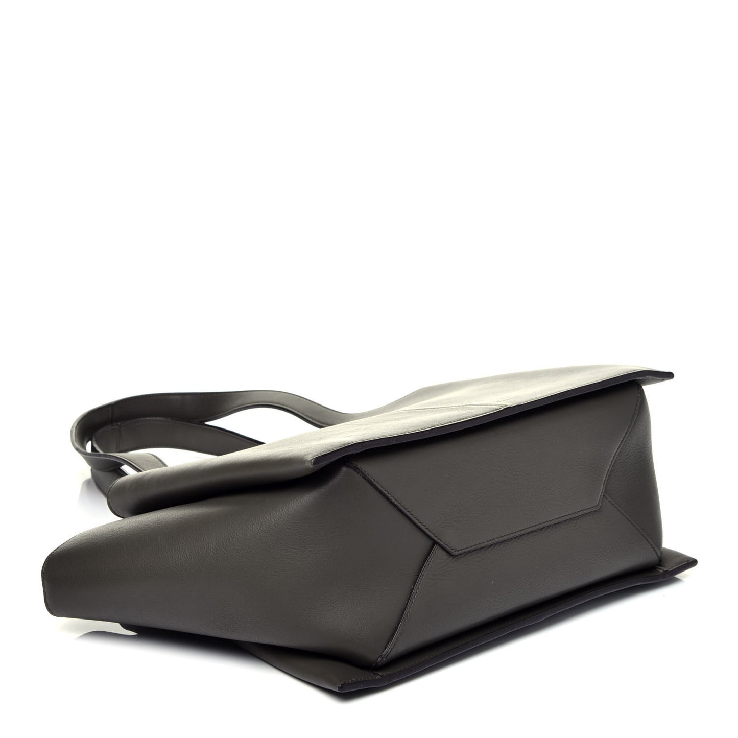 Calfskin Small Tri-Fold Shoulder Bag Anthracite