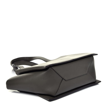 Celine Calfskin Small Tri-Fold Shoulder Bag Anthracite 4 of 10