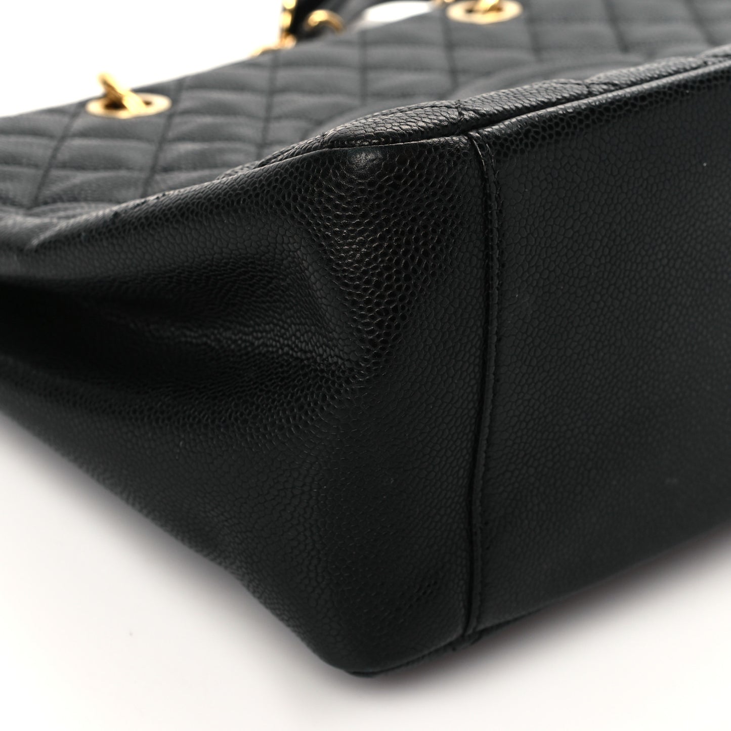Caviar Quilted Grand Shopping Tote GST Black