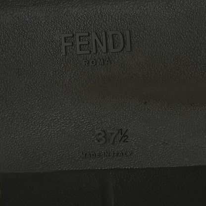 Fendi Stretch Yarn FF Stiff Band Rockoko Sneakers 37.5 Black White Tobacco 6 of 9