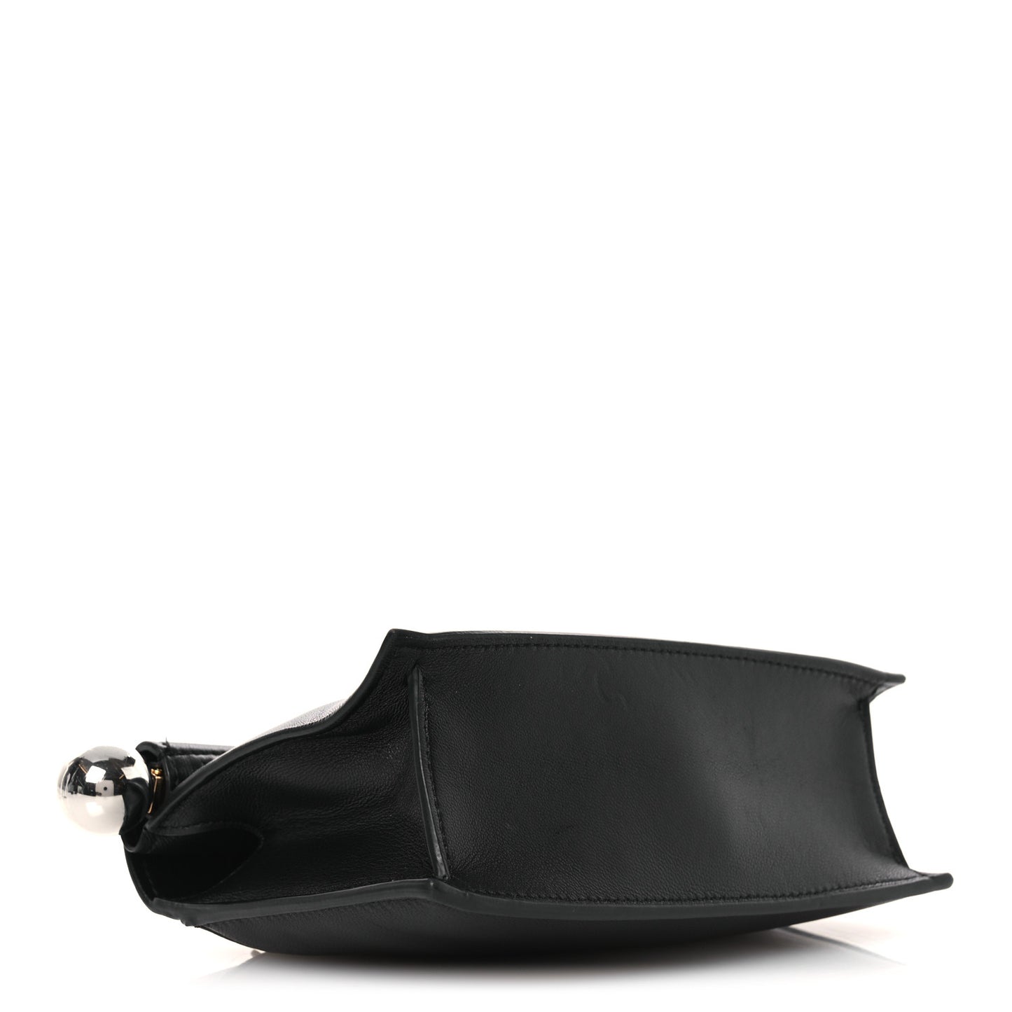Smooth Calfskin La Pochette Rond Carre Black