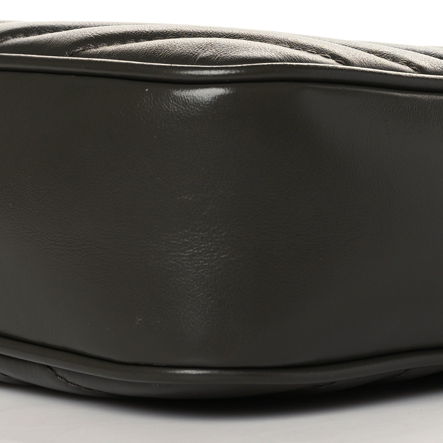 Saint Laurent Calfskin Matelasse Monogram Lou Camera Bag Grey Kaki 10 of 10