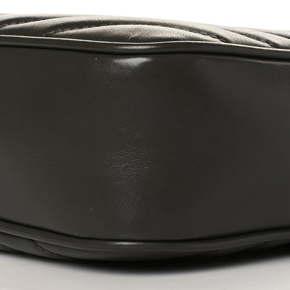 Saint Laurent Calfskin Matelasse Monogram Lou Camera Bag Grey Kaki 10 of 10