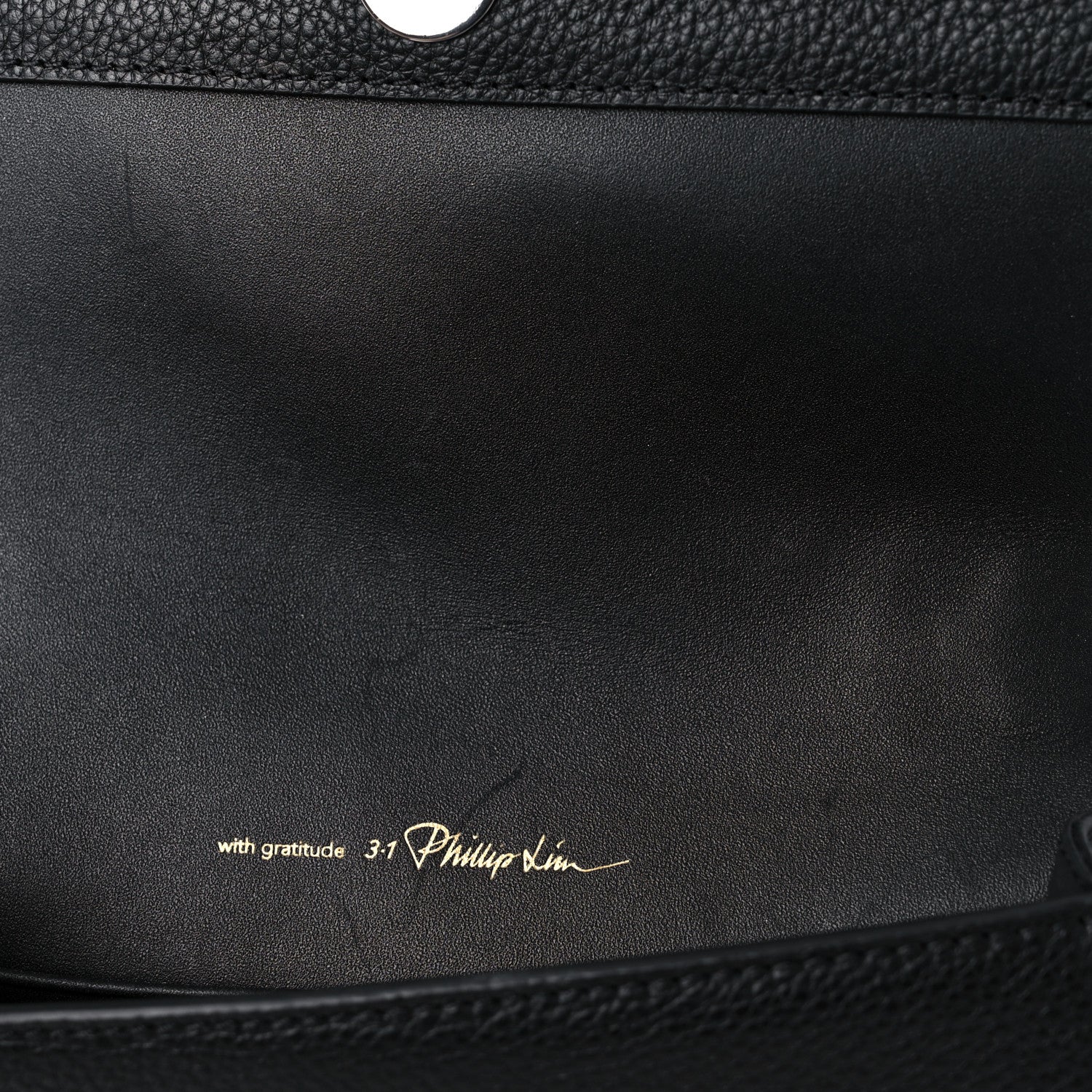 3.1 Phillip Lim Calfskin Alix Soft Flap Clutch Black 7 of 10