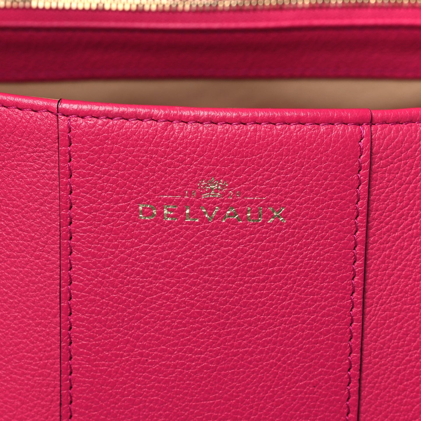 Grained Calfskin GM Brillant Satchel Fuchsia