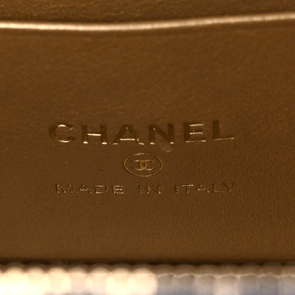 Chanel Lambskin Quilted Pearl Crush Small Vanity Case With Chain Blue 6 of 11