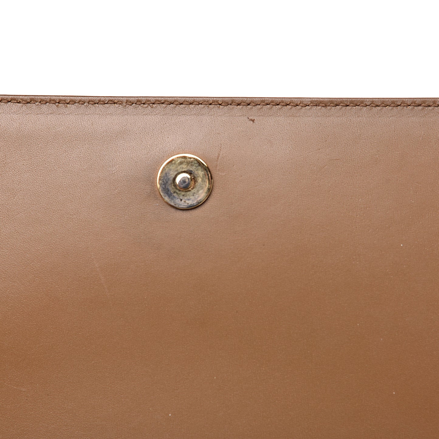 Smooth Calfskin Medium Classic Monogram Universite Bag Dark Beige