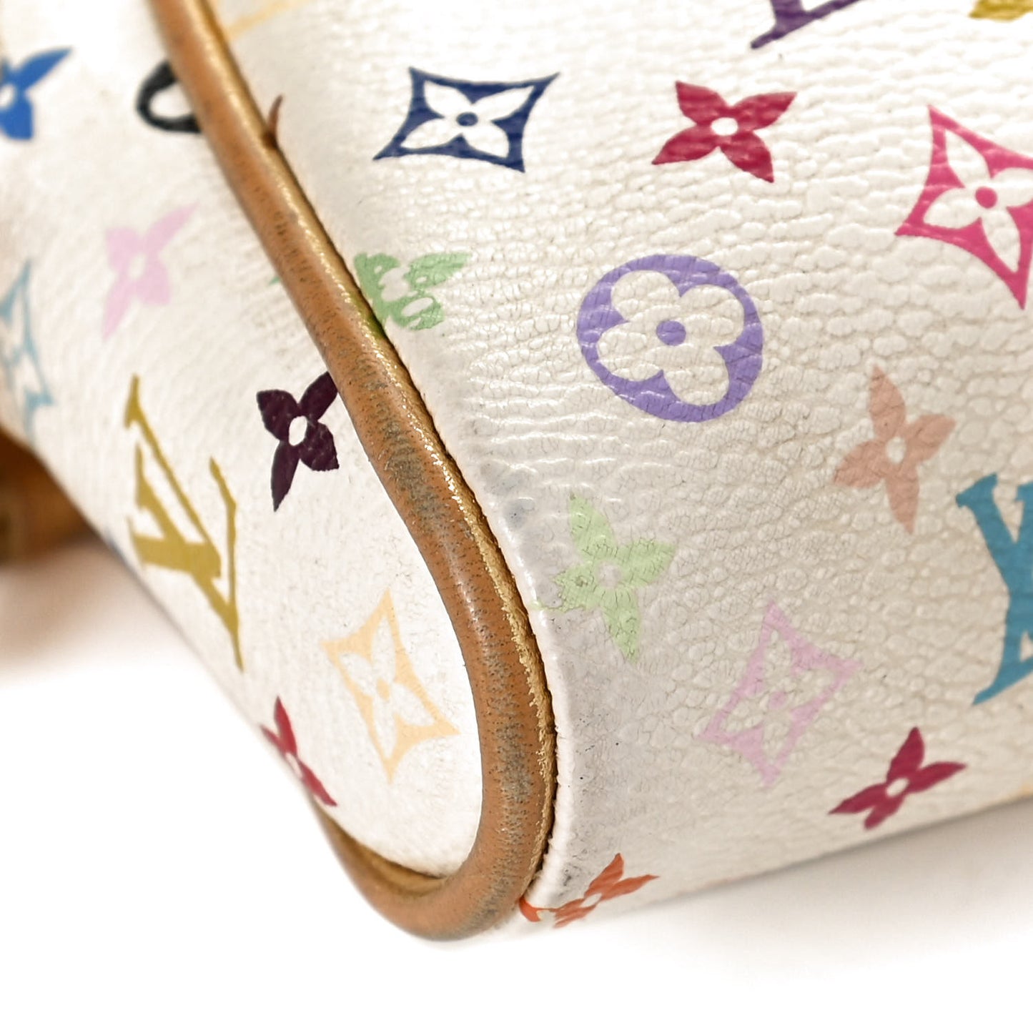 Monogram Multicolor Kate Clutch White