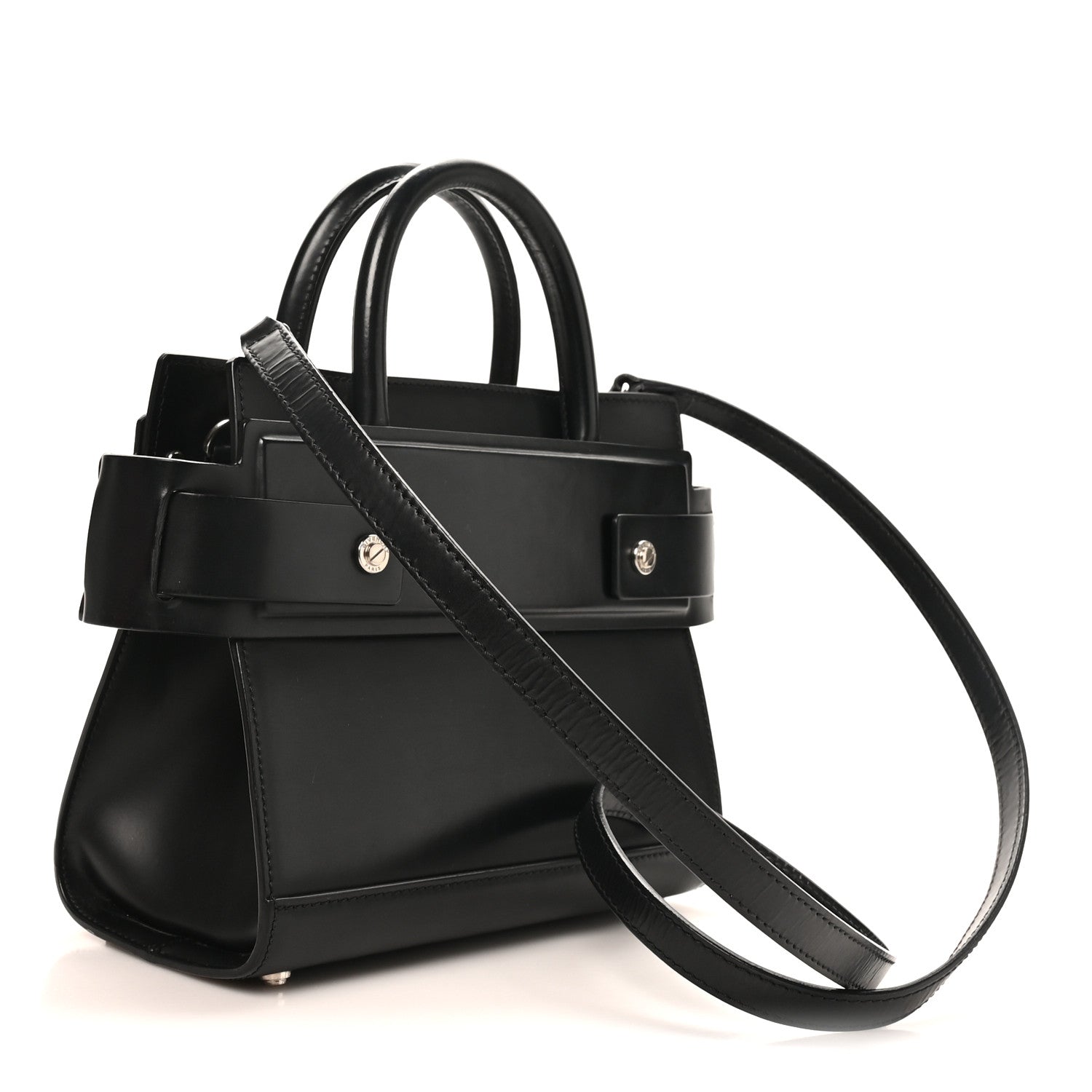 Givenchy Smooth Calfskin Mini Horizon Satchel Black 3 of 10