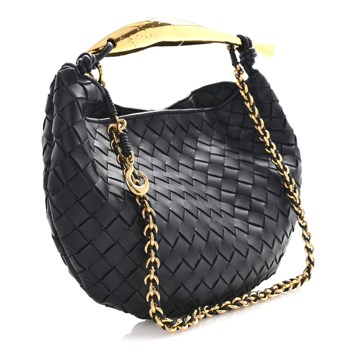 Bottega Veneta Nappa Intrecciato Sardine With Chain Bag Space 3 of 10