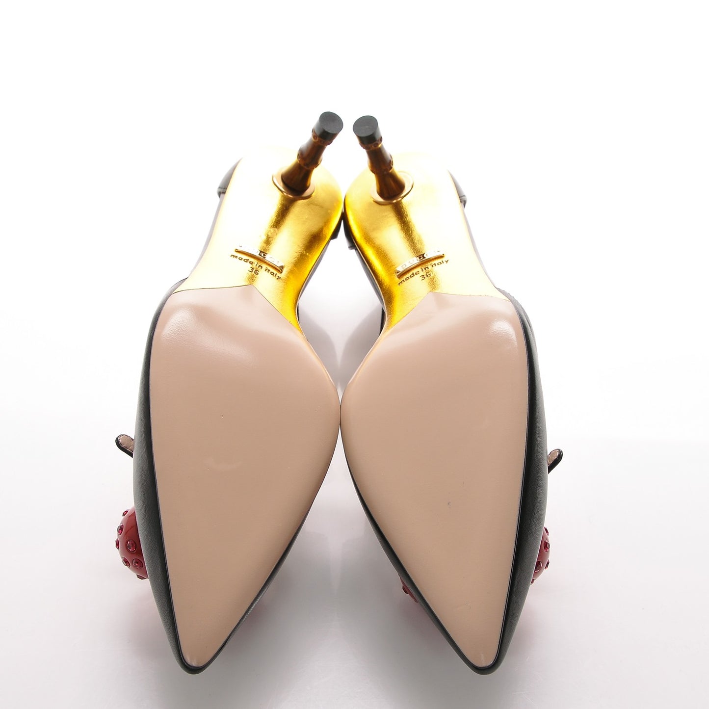 Nappa Cherry Pumps 36 Black