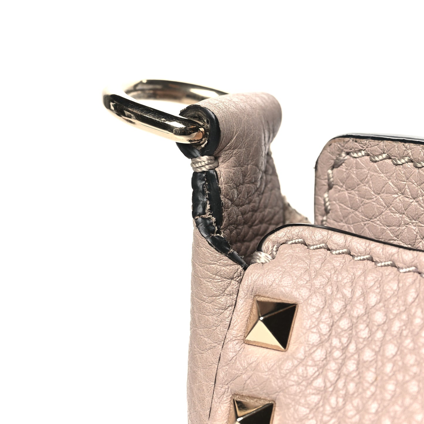 Pebbled Calfskin Mini Rockstud Flip-Lock Messenger Bag Poudre