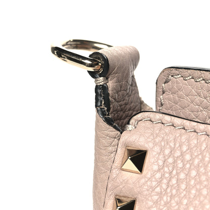 Valentino Garavani Pebbled Calfskin Mini Rockstud Flip-Lock Messenger Bag Poudre 10 of 10