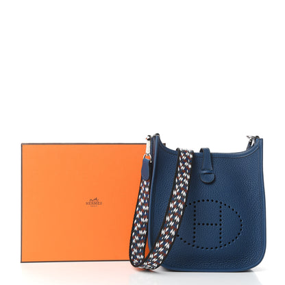 Hermes Taurillon Maurice Zigzag Evelyne TPM Deep Bleu Bleu Zellige Indigo Black 11 of 11