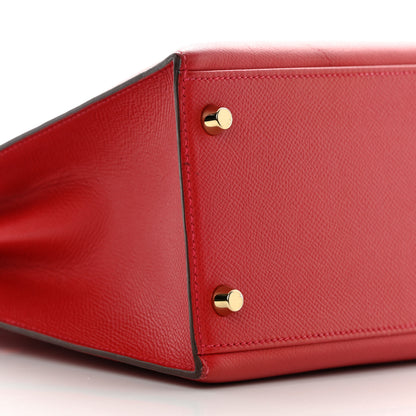 Hermes Epsom Kelly Sellier 28 Rouge Casaque 9 of 18