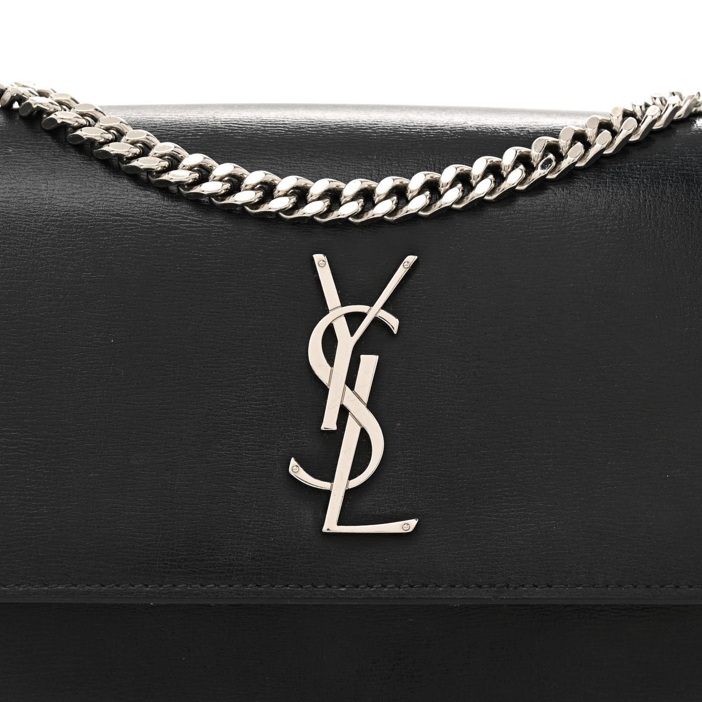 Coated Bark Calfskin Medium Monogram Sunset Black