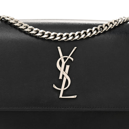 Saint Laurent Coated Bark Calfskin Medium Monogram Sunset Black 9 of 17