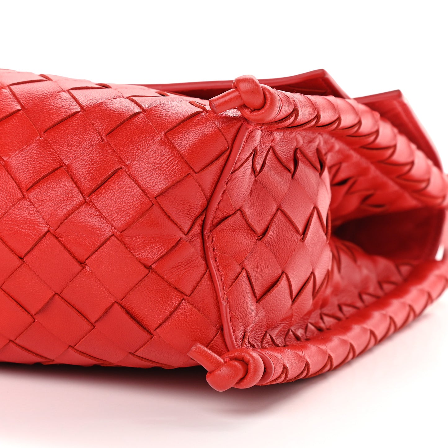 Nappa Intrecciato Small Knot Flap Crossbody Nail Polish