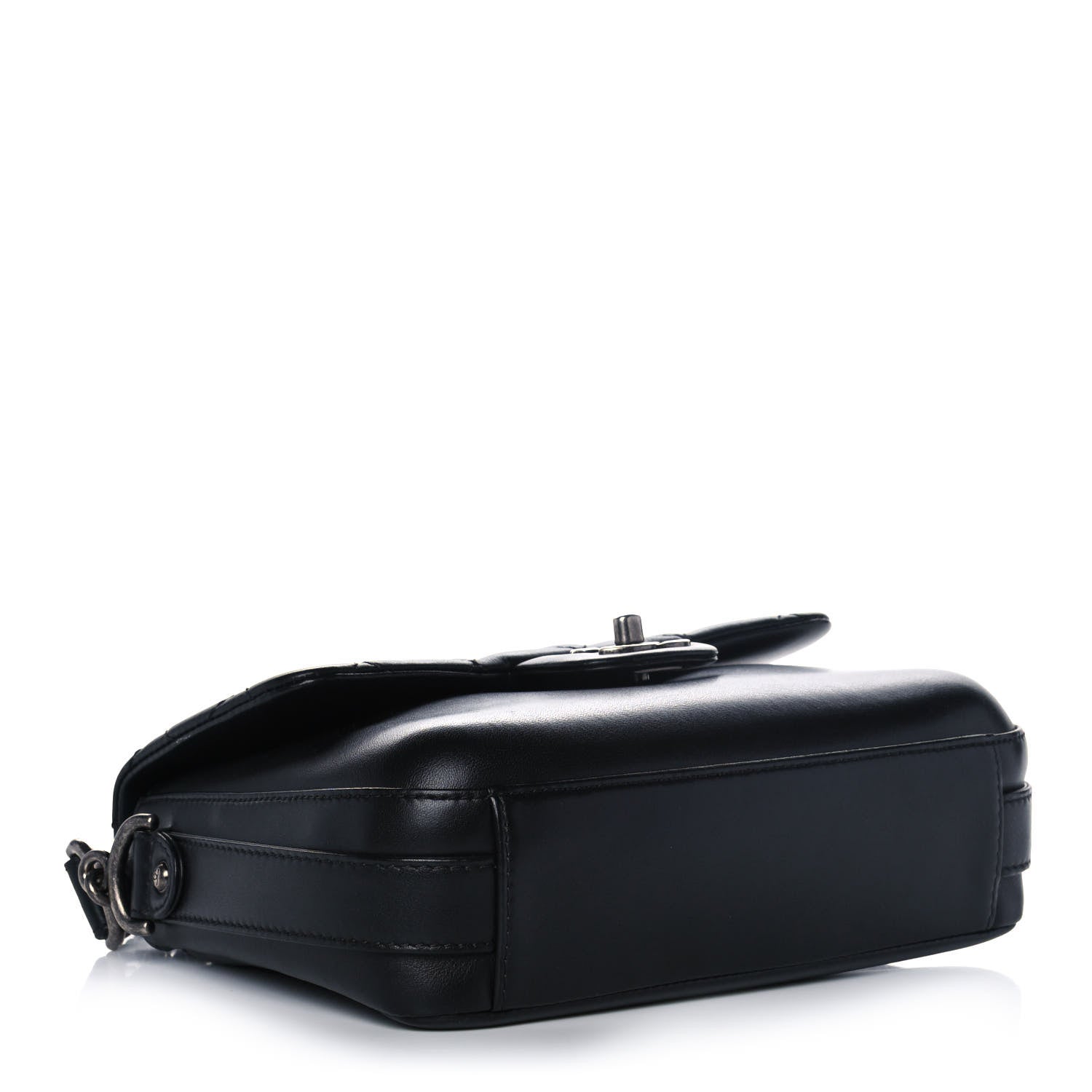Chanel Calfskin Quilted Medium Rock My Shoulder Flap Black 3 of 12