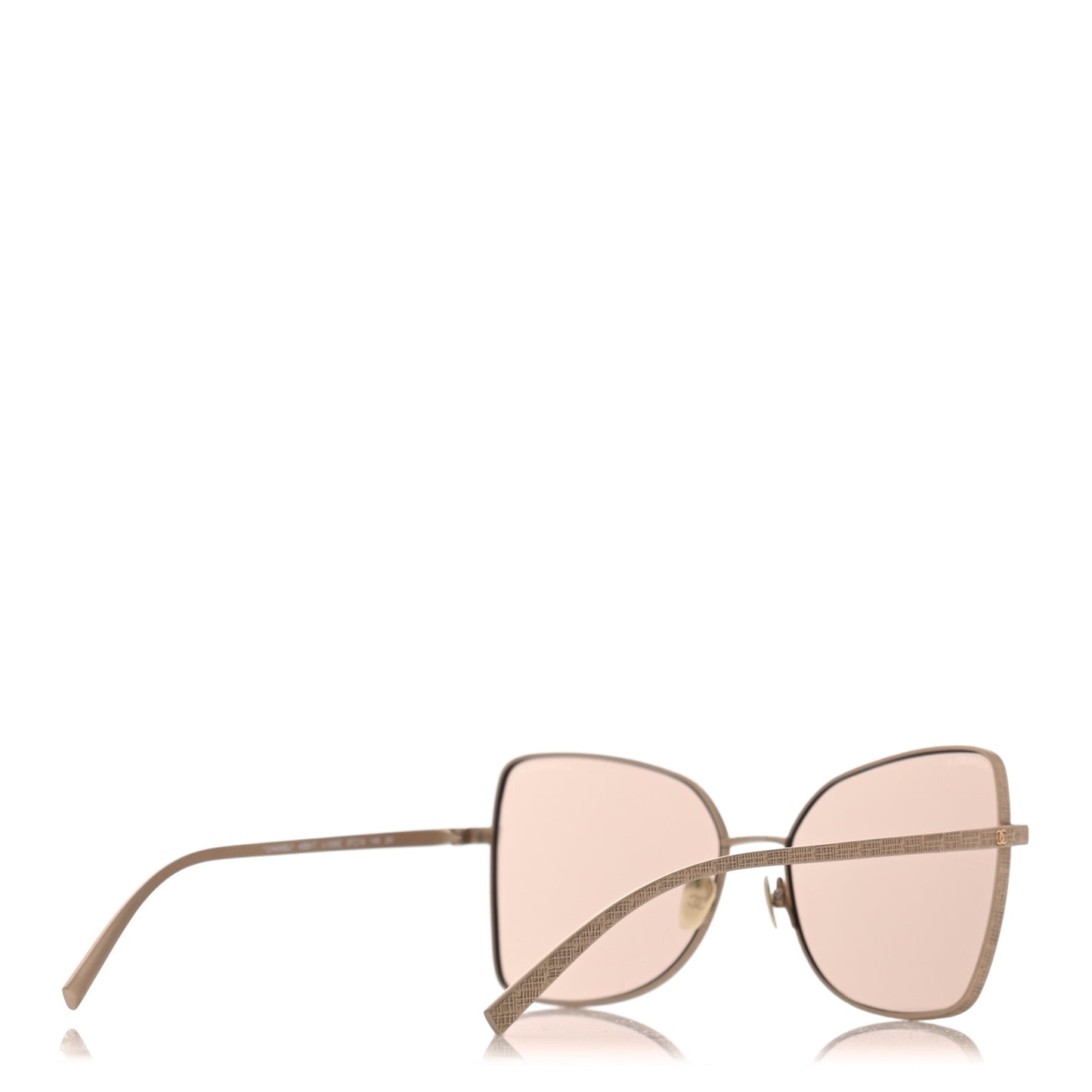 Metal Butterfly Sunglasses 4263-T Gold Pink