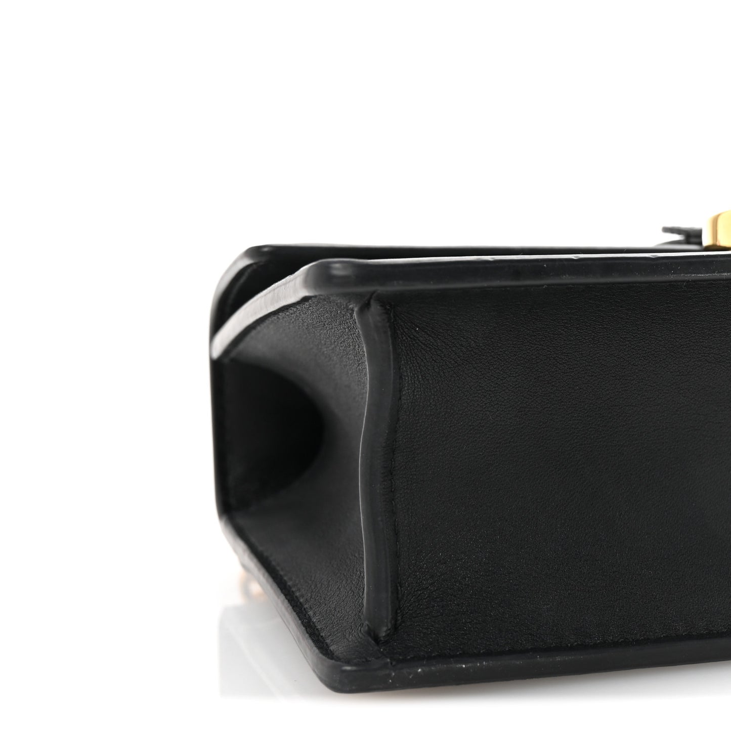 Calfskin 30 Montaigne East West Chain Flap Bag Black
