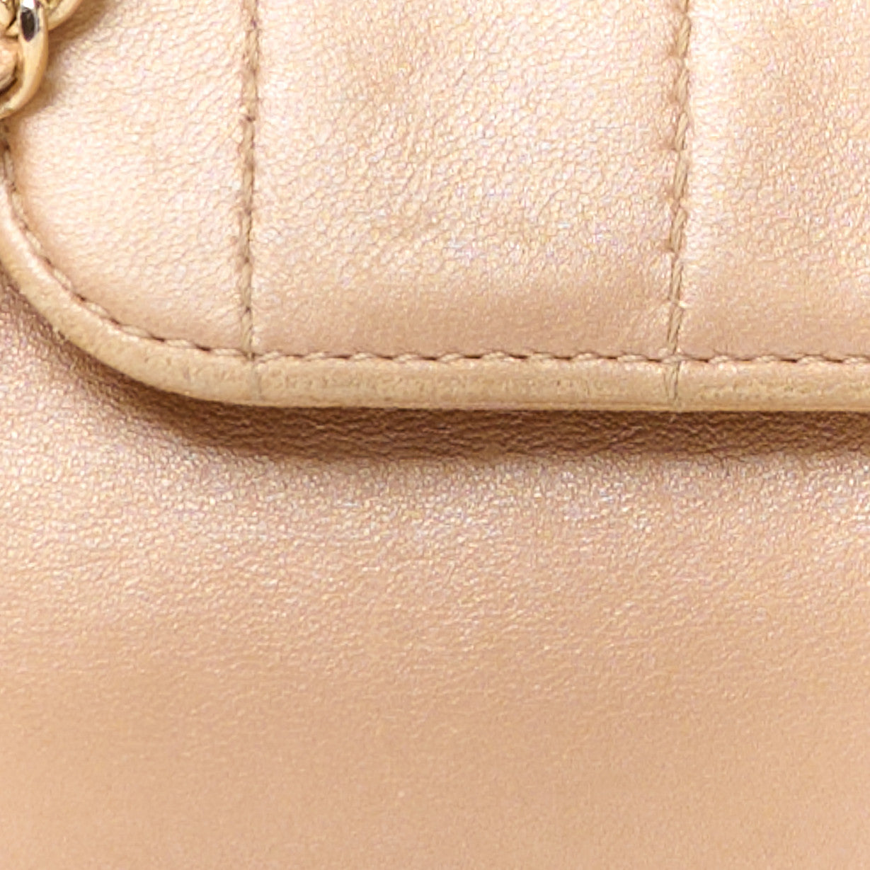 Chanel Metallic Lambskin Chocolate Bar Accordion Mademoiselle Pink 10 of 16