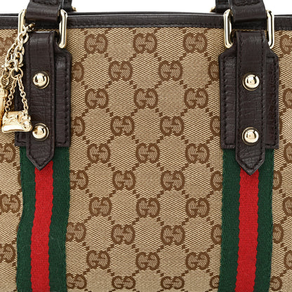 Gucci Monogram Small Jolicoeur Tote Dark Brown 8 of 11