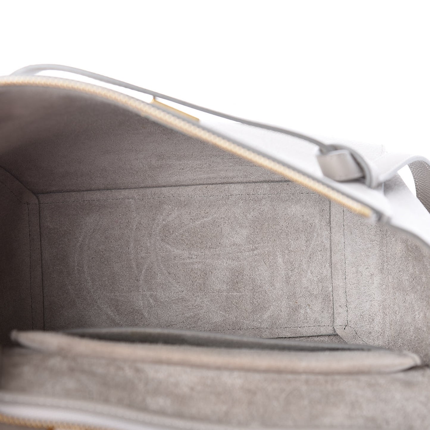 Baby Grained Calfskin Micro Belt Bag Light Taupe