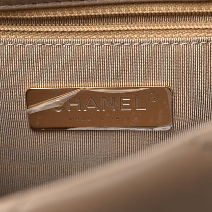 Chanel Lambskin Quilted Medium Chanel 19 Flap Dark Beige 6 of 9