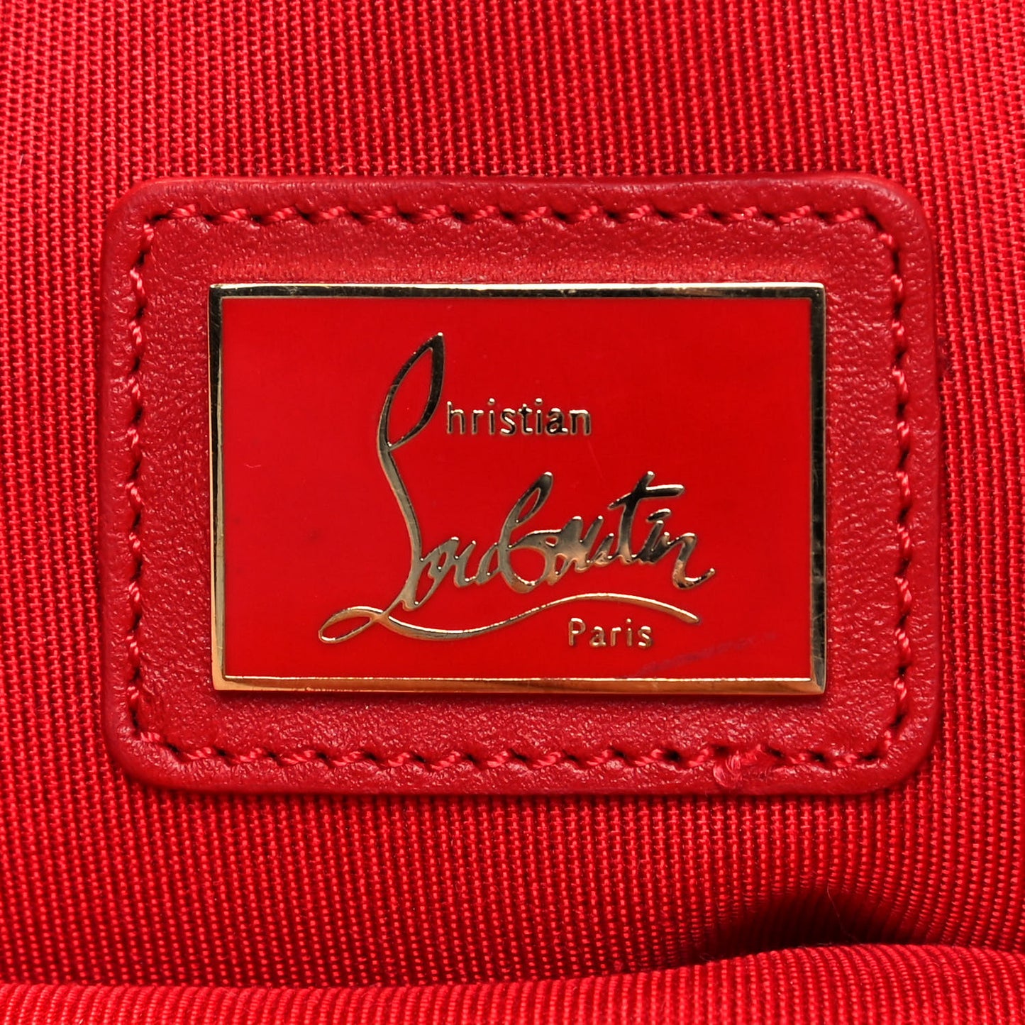 Calfskin Panettone Spiked Valentines Clutch Bag White Red