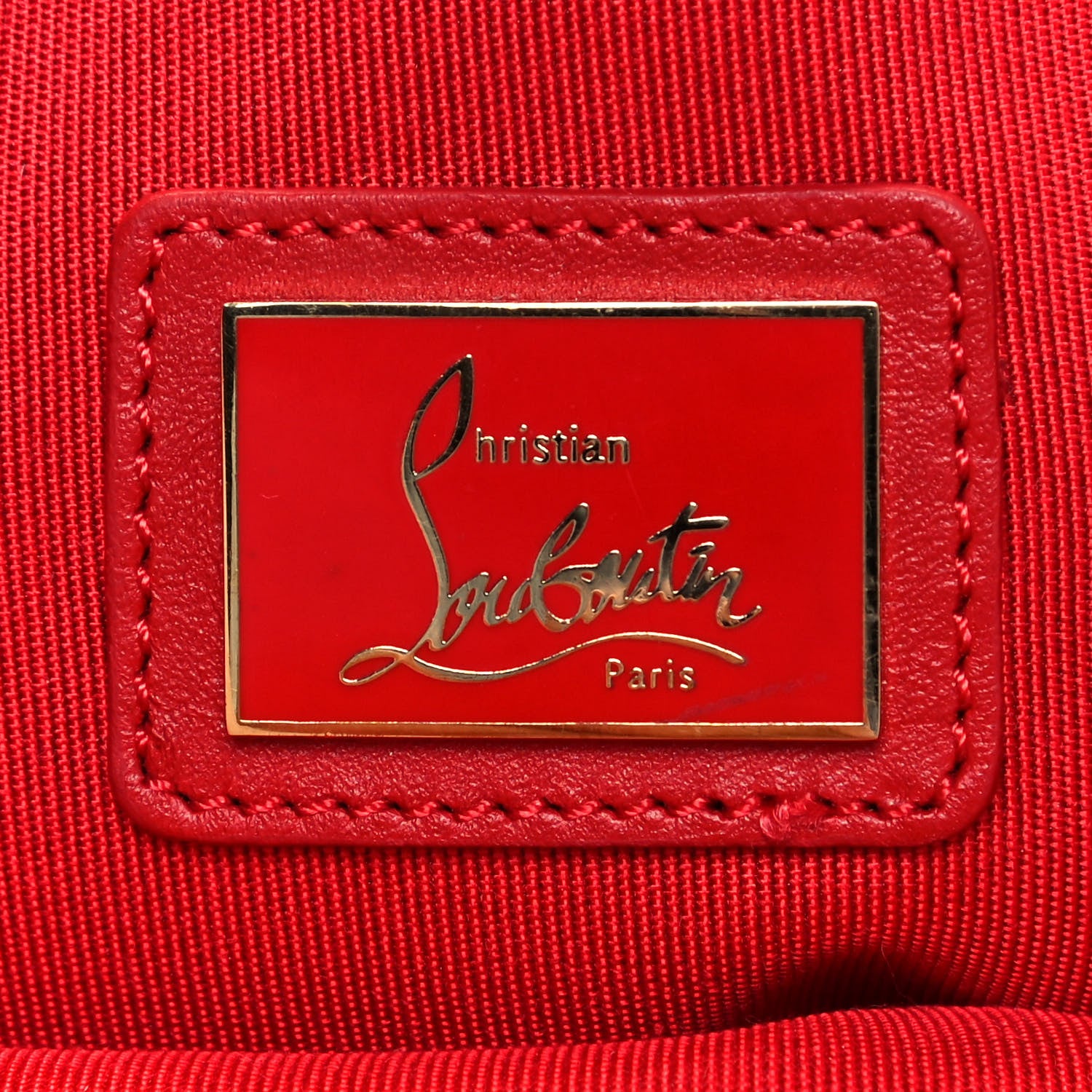 Christian Louboutin Calfskin Panettone Spiked Valentines Clutch Bag White Red 6 of 17