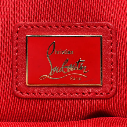 Christian Louboutin Calfskin Panettone Spiked Valentines Clutch Bag White Red 6 of 17