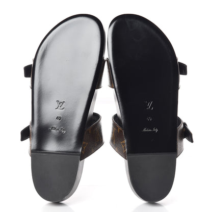 Louis Vuitton Monogram Bom Dia Mule Sandals 40 Black 5 of 8