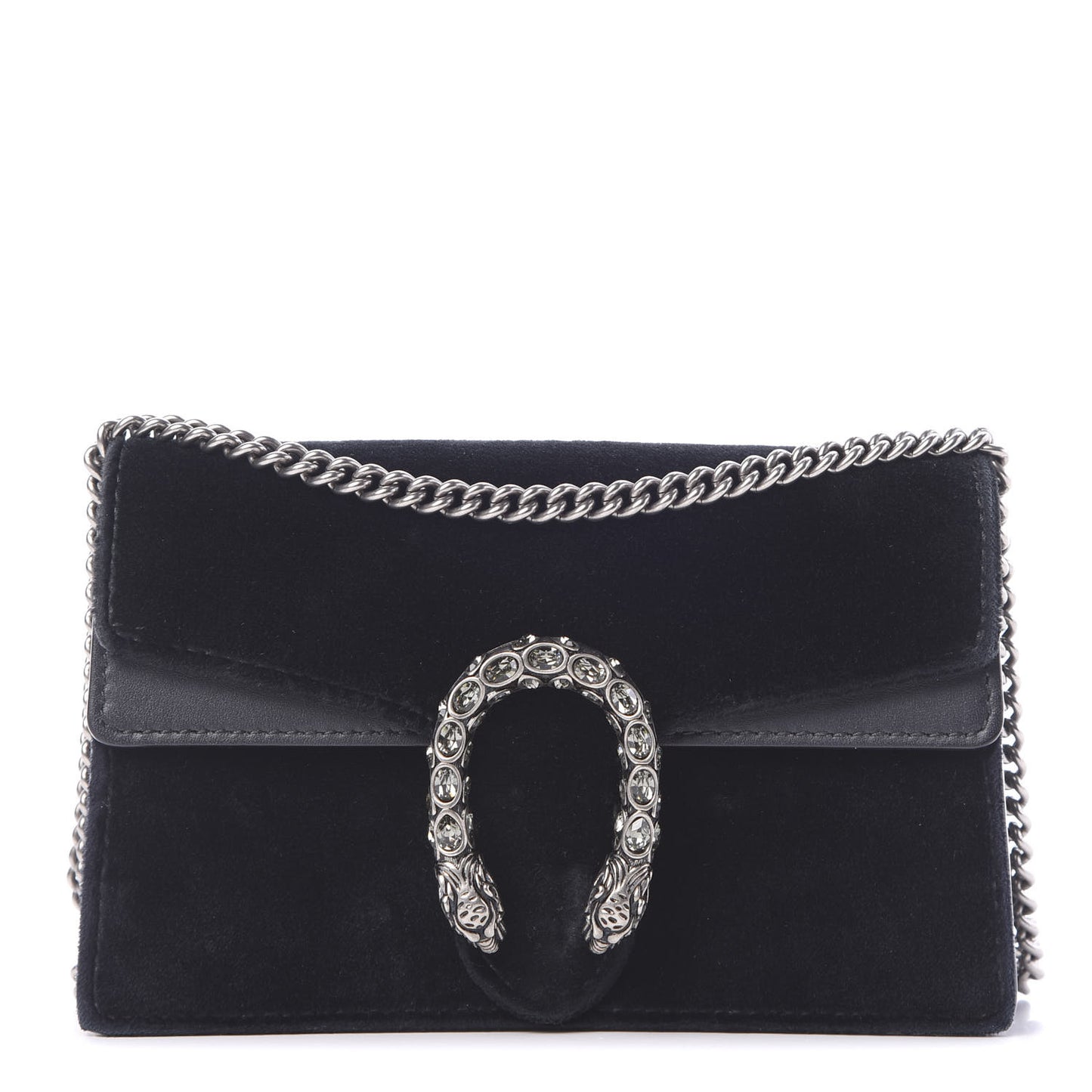 Velvet Super Mini Dionysus Shoulder Bag Black