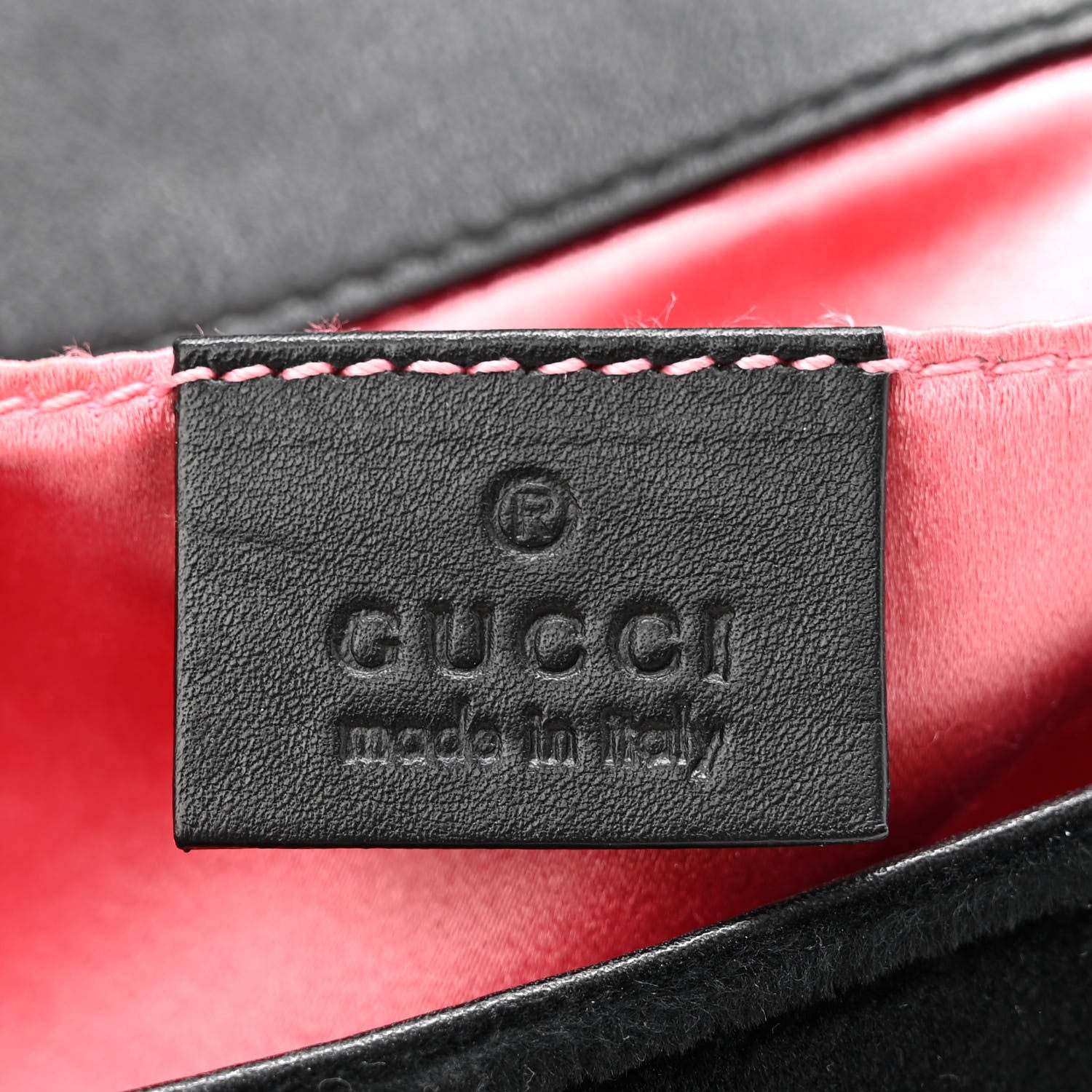 Gucci Velvet Matelasse Mini GG Marmont Shoulder Bag Black 6 of 10