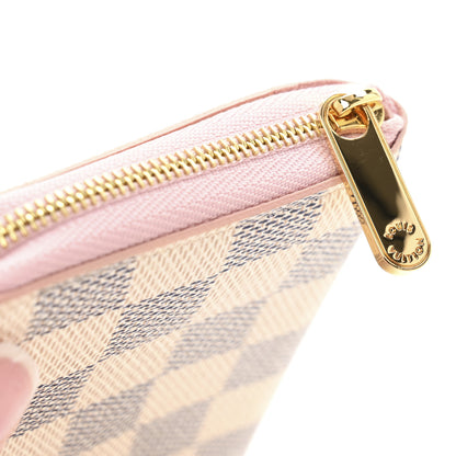 Louis Vuitton Damier Azur Zippy Coin Purse Rose Ballerine 7 of 8